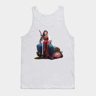 Ukrainian Cossack warrior girl Tank Top